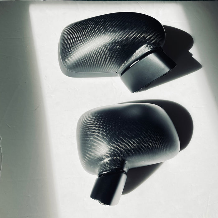 Corrado Carbon Fiber Side Mirrors Fully Assembled Set