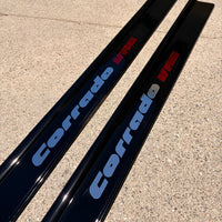 Corrado Gloss Black Door Sills Chrome Logos