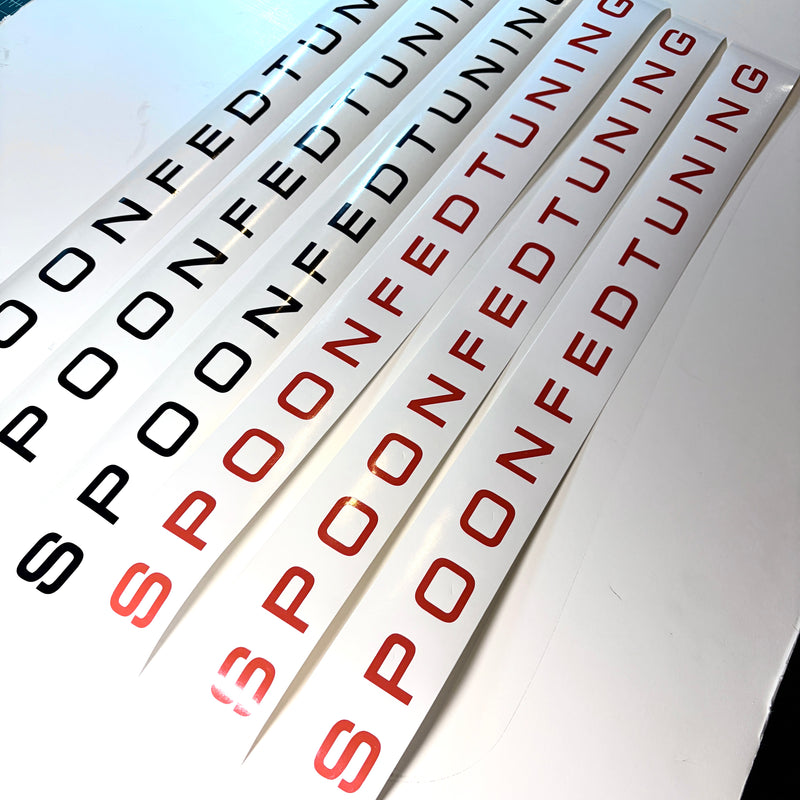 SpoonFedTuning 10" Vinyl 1 Color Sticker