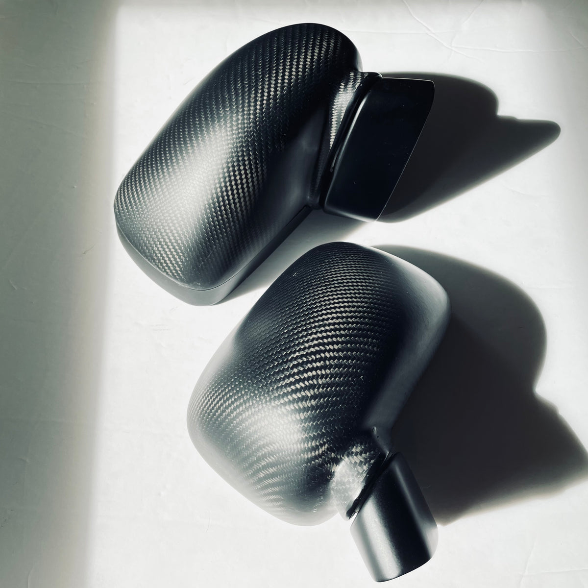 Corrado Carbon Fiber Side Mirrors Fully Assembled Set