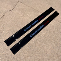 Corrado Gloss Black Door Sills Chrome Logos