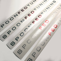SpoonFedTuning 14" Two Color Chrome Stickers