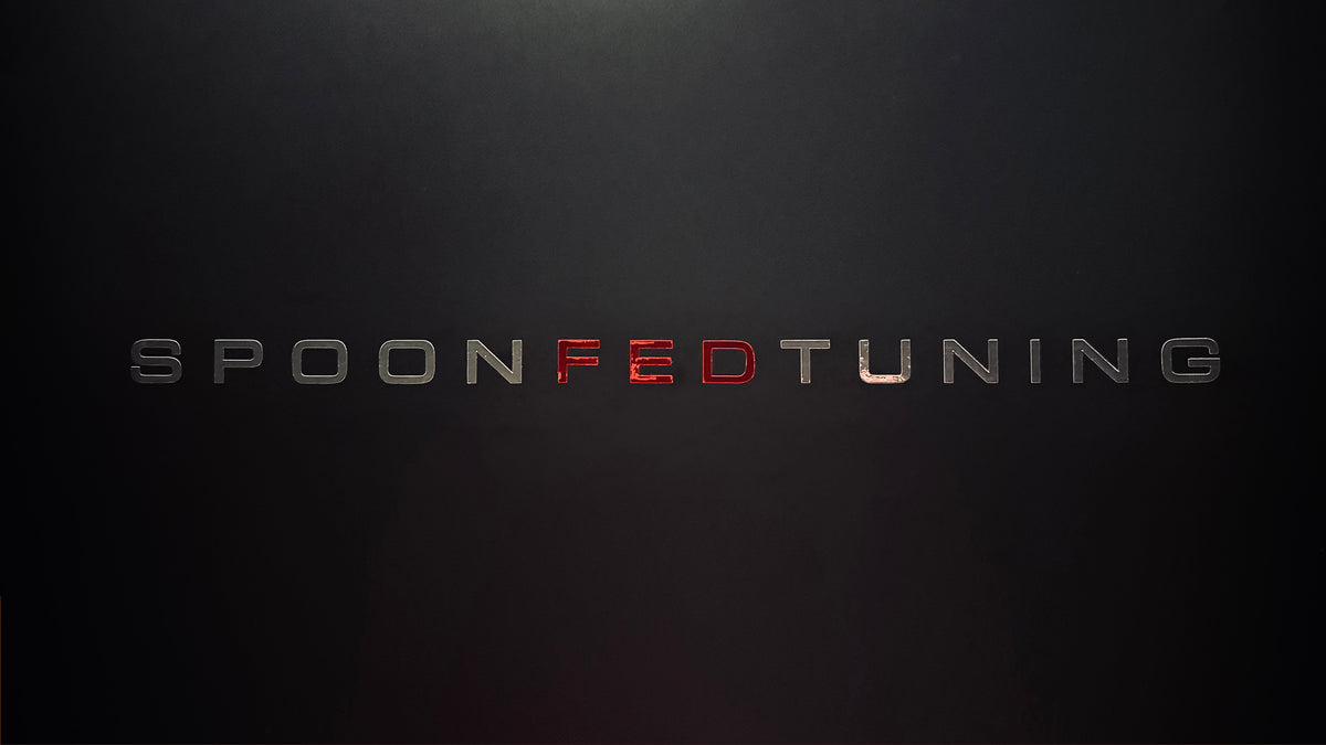 SpoonFedTuning 14" Two Color Chrome Stickers