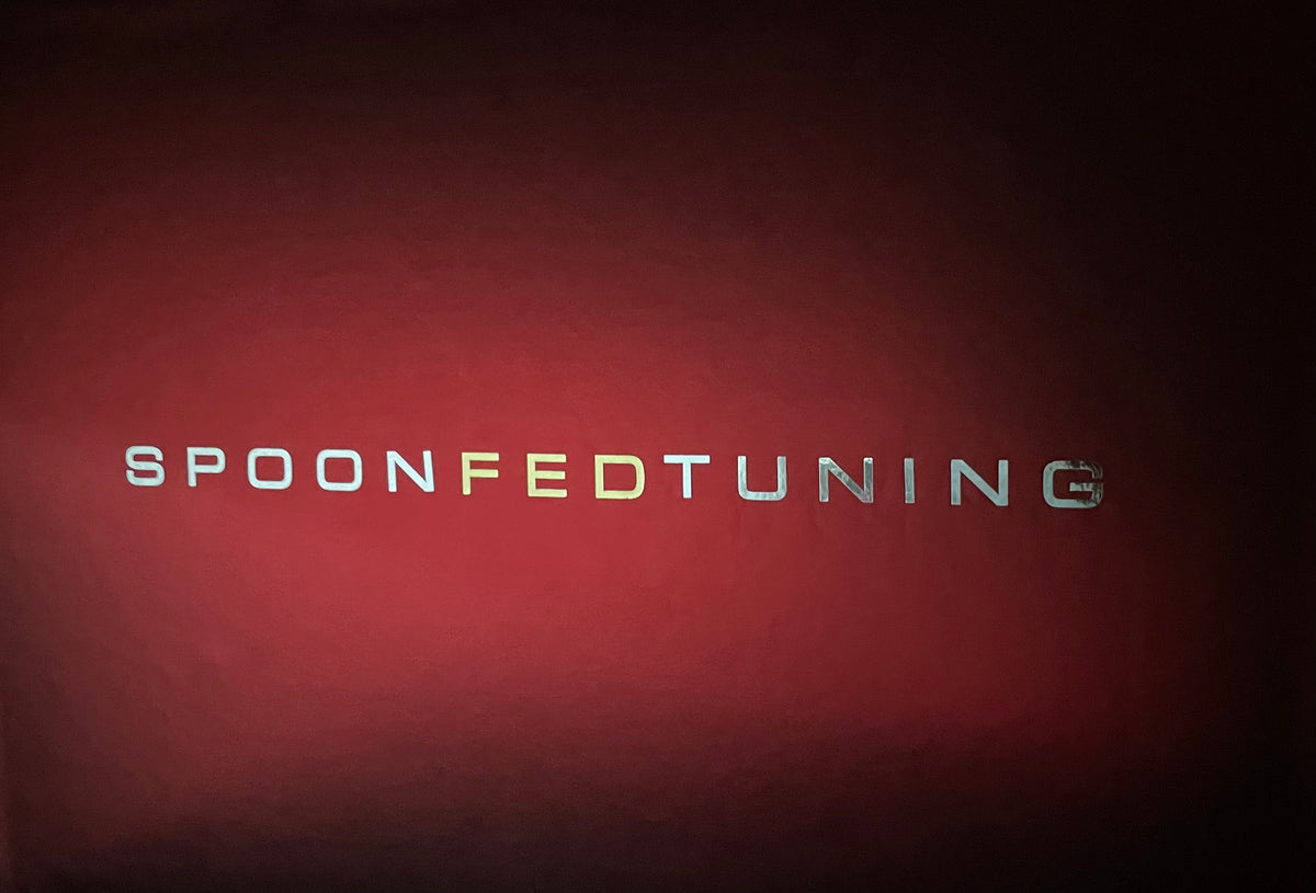 SpoonFedTuning 14" Two Color Chrome Stickers