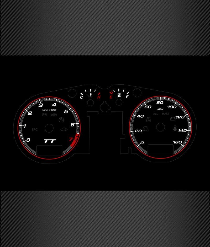 Audi TT Mk1 Illuminated Gauge Faces