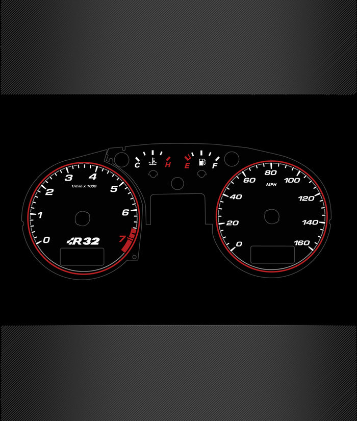 MK4 Illuminated Gauge Face Set