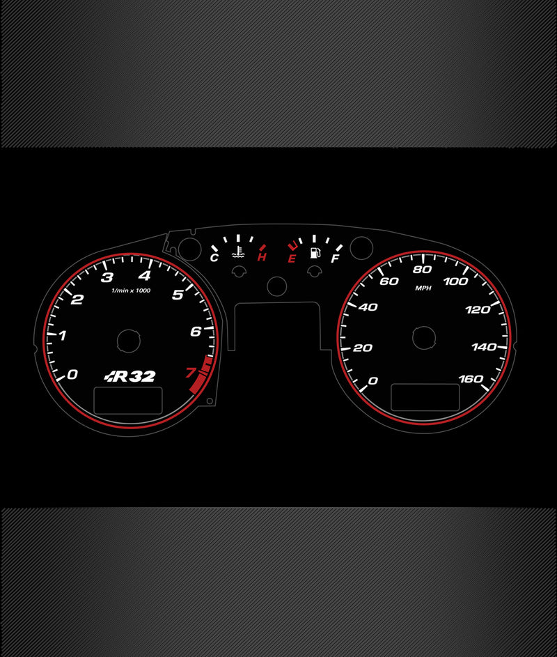 MK4 Illuminated Gauge Face Set