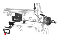 Inner Door Release Handle Surround Left MK2/Corrado