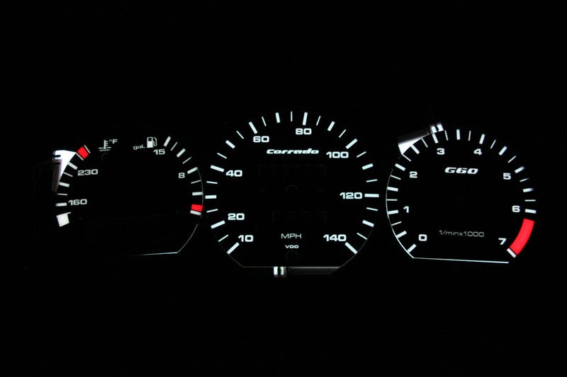 Corrado Backlit Gauge Faces G60/VR6