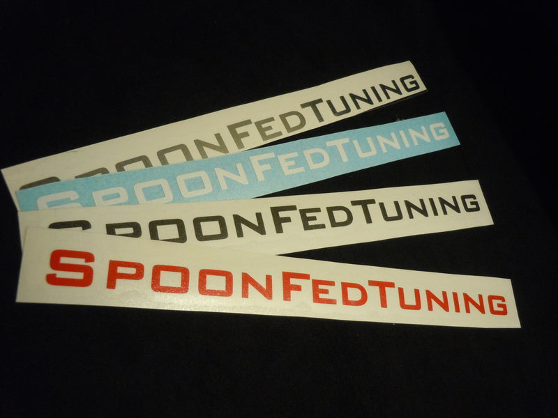 SpoonFedTuning Vinyl 1 Color Sticker 8" x 1"